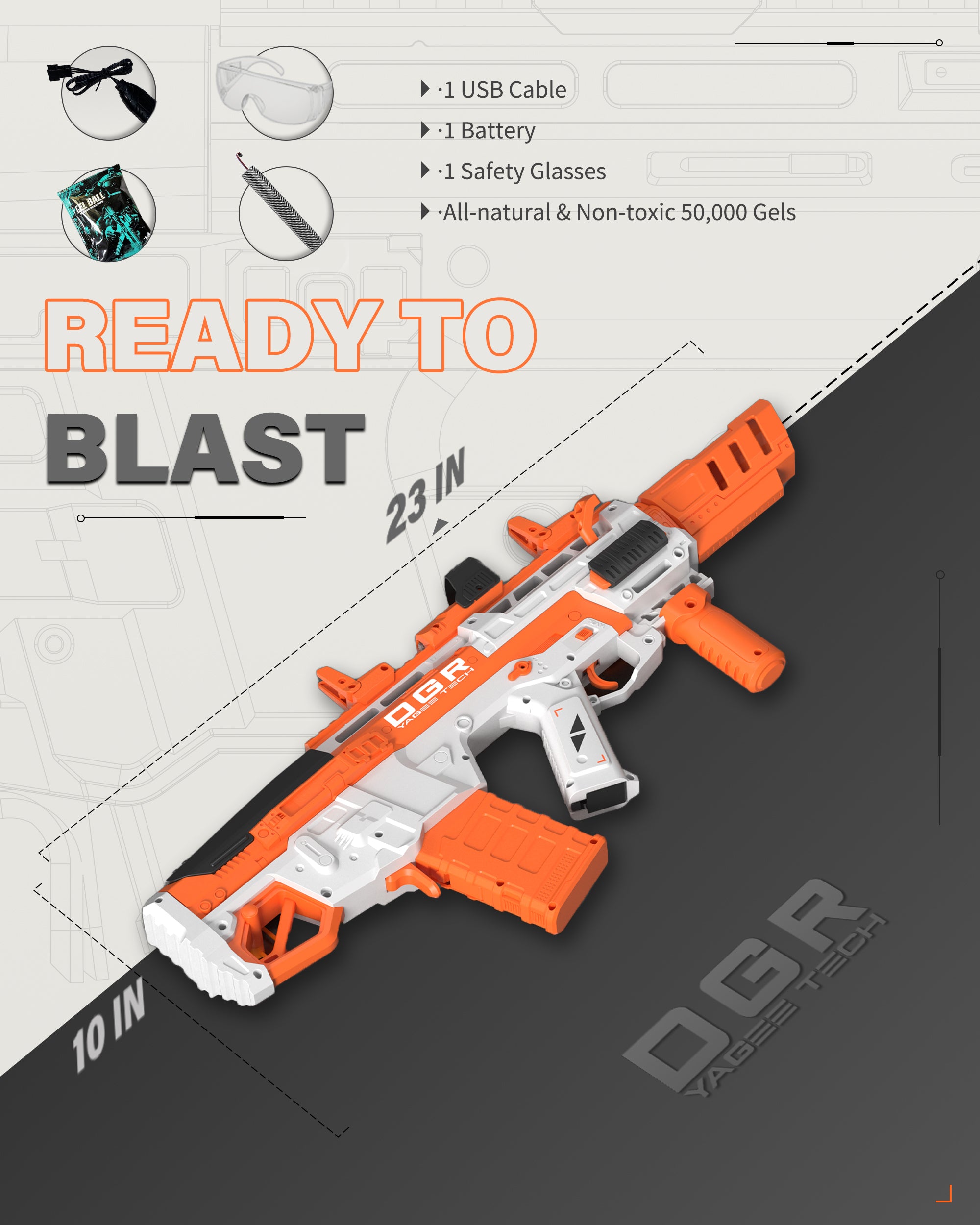 YaGee DGR:B09 Splatter Gel Blaster