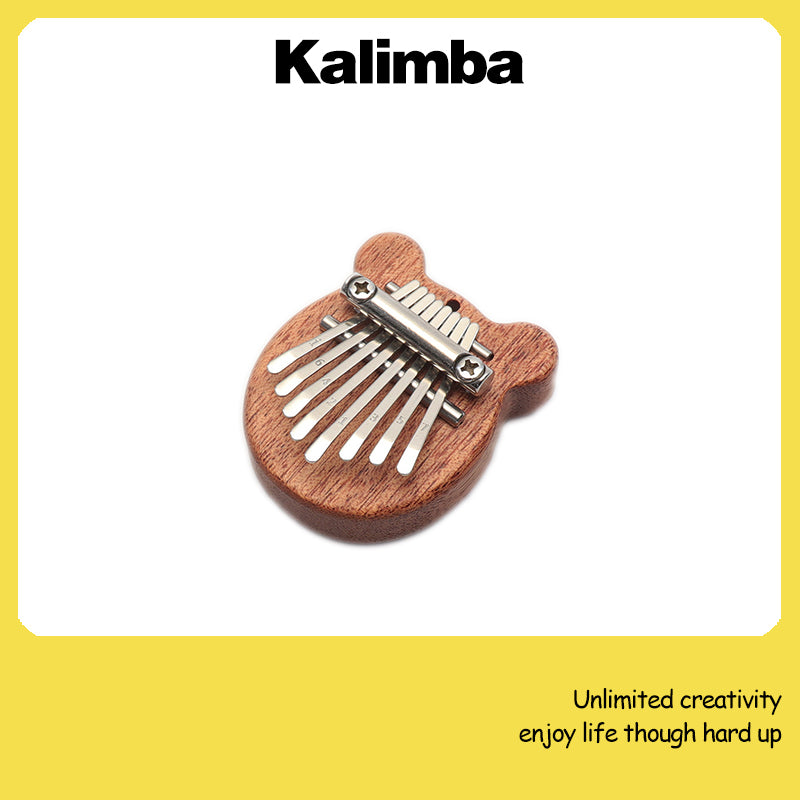 Relieve Stress 8 Keys Mini Kalimba Portable Finger Piano Wood