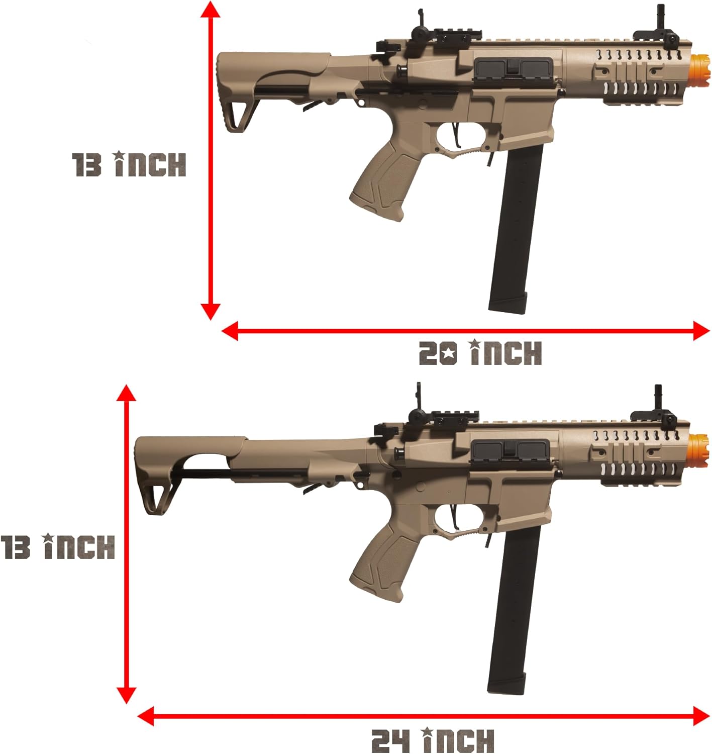 Electric Splatter Gel Ball Orby Blaster ARP9 - Gen8.5 Gearbox with Metal Gearset - 11.1V High Power