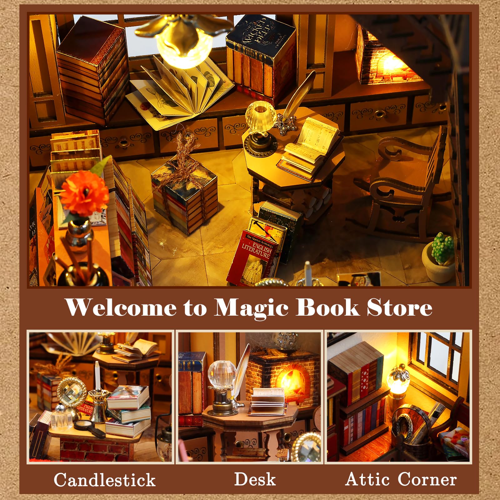 Doll House DIY Playset · Magic Book Store